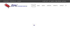 Desktop Screenshot of epic-construction.com