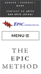Mobile Screenshot of epic-construction.com